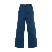 Wide Trousers Carhartt Wip , Blue , Heren