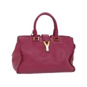 Pre-owned Leather handbags Yves Saint Laurent Vintage , Pink , Dames