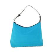 Pre-owned Nylon shoulder-bags Burberry Vintage , Blue , Dames