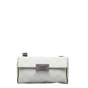 Pre-owned Canvas shoulder-bags Loewe Pre-owned , White , Dames