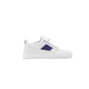 Sportivo Blue Leren Sneaker Mason Garments , White , Heren