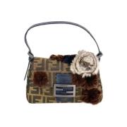 Pre-owned Cotton handbags Fendi Vintage , Brown , Dames