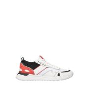 Trendy Rood en Wit Sneakers voor Heren Michael Kors , White , Heren