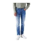 Slim-fit Jeans Salsa , Blue , Heren