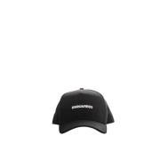 Klassieke Zwarte Baseballpet Dsquared2 , Black , Heren