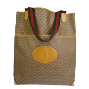 Pre-owned Canvas shoulder-bags Gucci Vintage , Beige , Dames