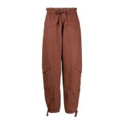 Sweatpants Ganni , Brown , Dames