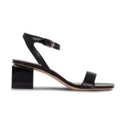 Flat Sandals AGL , Black , Dames