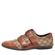 Pre-owned Canvas sneakers Gucci Vintage , Brown , Heren
