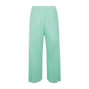 Wide Trousers Issey Miyake , Green , Dames