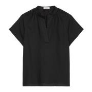 Linnen blouse normaal Marc O'Polo , Black , Dames
