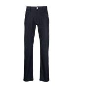 Elegante Blauwe Straight Jeans voor Mannen Giorgio Armani , Blue , Her...
