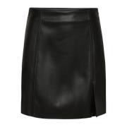 Leather Skirts Bruuns Bazaar , Black , Dames
