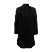 Coats Balmain , Black , Heren