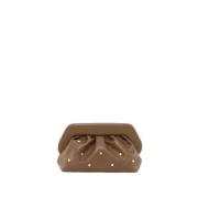 Bruine Studs Handgemaakte Clutch Tas THEMOIRè , Brown , Dames