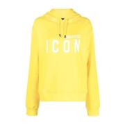 Hoodies Dsquared2 , Yellow , Dames