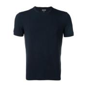 Elegant Blauw Heren T-shirt Giorgio Armani , Blue , Heren