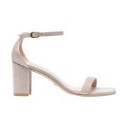 Sandalen met hoge hak en glitterdetail Stuart Weitzman , Gray , Dames