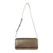 Grijze Leren Tote Tas Brunello Cucinelli , Gray , Dames