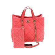 Pre-owned Plastic handbags Chanel Vintage , Pink , Dames