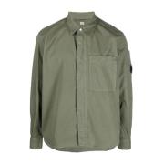 Groene Casual Heren Longsleeve C.p. Company , Green , Heren