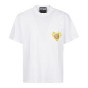 Wit Heart Couture T-Shirt Versace Jeans Couture , White , Heren