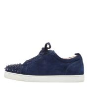 Pre-owned Suede sneakers Christian Louboutin Pre-owned , Blue , Heren