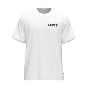 Gedrukt Comfort Fit T-shirt (Wit) Levi's , White , Heren
