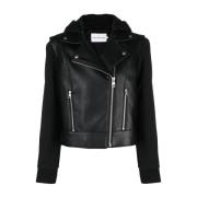 Leather Jackets Calvin Klein Jeans , Black , Dames