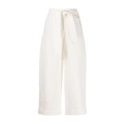 Wide Trousers Vince , White , Dames