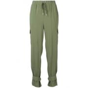 Tapered Cargo Broek Twinset , Green , Dames