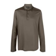 Polo Shirts Brioni , Brown , Heren