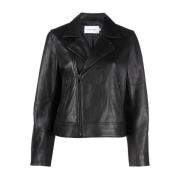 Leather Jackets Calvin Klein , Black , Dames