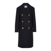 Double-Breasted Coats Prada , Blue , Dames