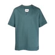 Blauw Casual T-Shirt voor Mannen Jil Sander , Blue , Heren