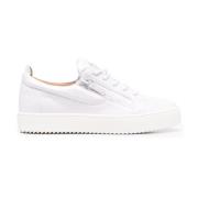 Witte Elegante Gesloten Sneakers Giuseppe Zanotti , White , Heren