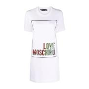 Short Dresses Love Moschino , White , Dames
