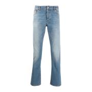 Blauwe Skinny Denim Jeans Marcelo Burlon , Blue , Heren