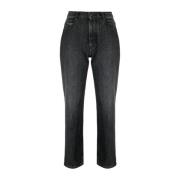 Straight Jeans Ami Paris , Black , Dames