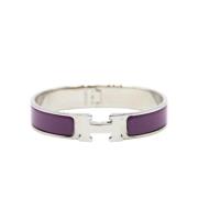 Pre-owned Metal bracelets Hermès Vintage , Purple , Dames