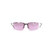 Pre-owned Metal sunglasses Chanel Vintage , Purple , Dames