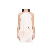 Elegante Roze Top Simona Corsellini , Beige , Dames