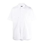 Elegante Witte Korte Mouw Shirt Giorgio Armani , White , Heren