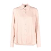 Elegant Beige Langarmshirt Pinko , Beige , Dames