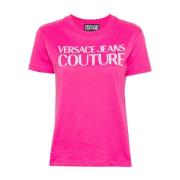 T-Shirts Versace Jeans Couture , Pink , Dames
