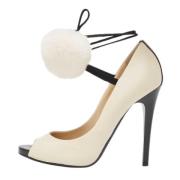 Pre-owned Leather heels Jimmy Choo Pre-owned , White , Dames