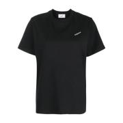 Zwart Logo T-Shirt, Genderneutraal, Ronde hals Coperni , Black , Heren