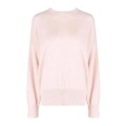 Pink Melange Oversized Pullover Loulou Studio , Pink , Dames