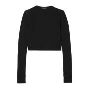 Long Sleeve Tops Wardrobe.nyc , Black , Dames