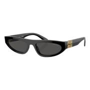 Cat-Eye zonnebril in zwart Miu Miu , Black , Dames